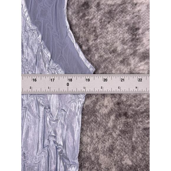 Komarov Dress 2X Womens Blue Gradient Charmeuse Midi / Maxi - Picture 4 of 8